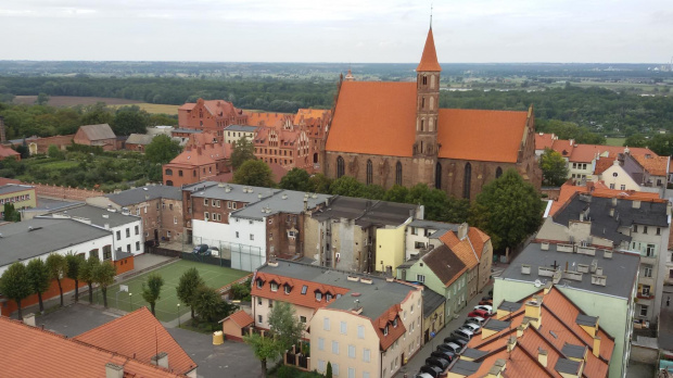 Chełmno-widok z katedry na stare miasto
